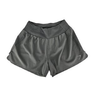 GYMSHARK ATHLETIC SHORTS – GRAY – WOMEN’S SIZE MEDIUM - LIGHTWEIGHT BREATHABLE